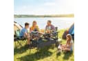 Outsunny Campingtisch Klappbar Schwarz Aluminium mit Netzfach Bild 2
