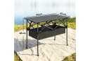 Outsunny Campingtisch Klappbar Schwarz Aluminium mit Netzfach Bild 3