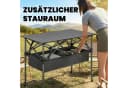 Outsunny Campingtisch Klappbar Schwarz Aluminium mit Netzfach Bild 5