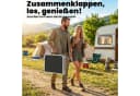 Outsunny Campingtisch Klappbar Schwarz Aluminium Bild 4