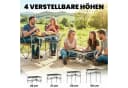 Outsunny Campingtisch Klappbar Schwarz Aluminium Bild 5