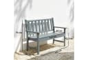 Outsunny Gartenbank Grau HDPE Holzoptik mit Rückenlehne Bild 3
