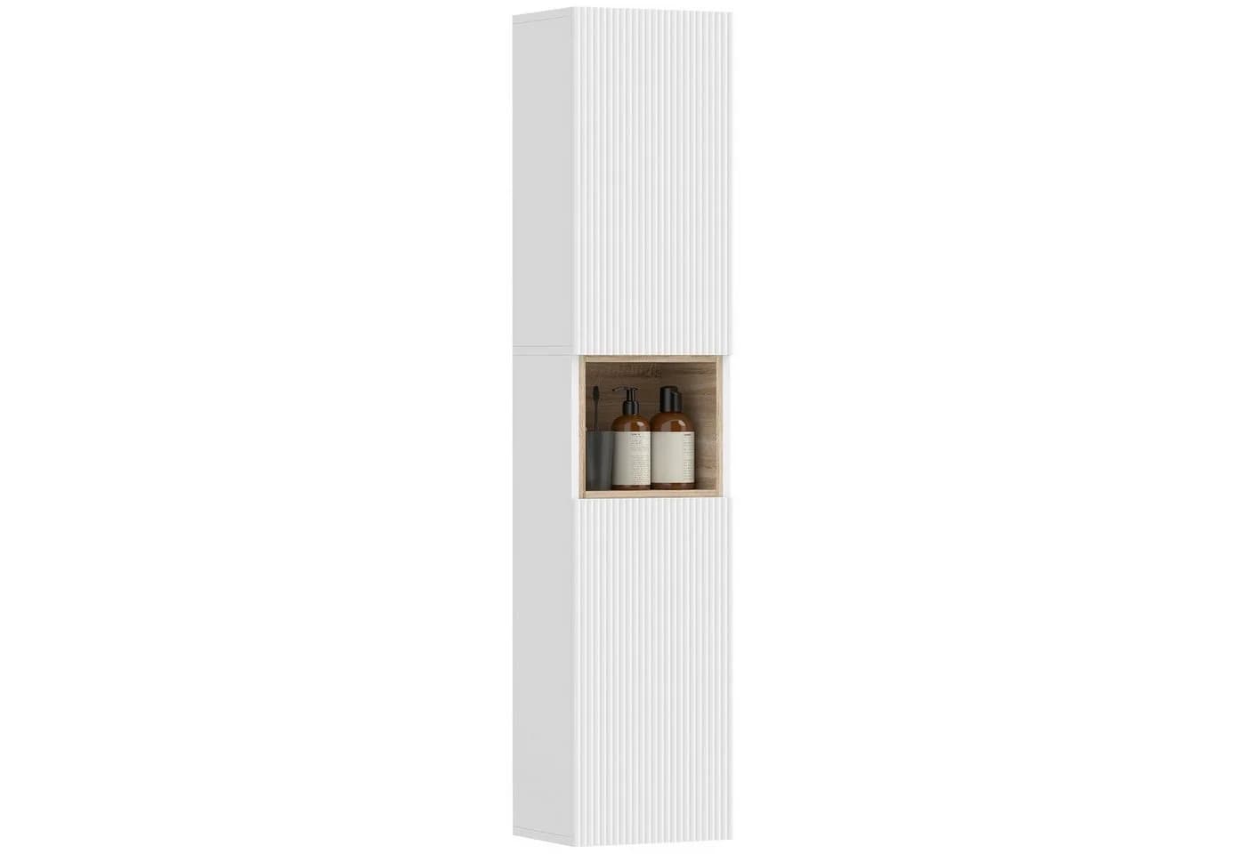 HOMCOM Badschrank schmal Soft-Close FSC-zertifiziert