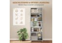HOMCOM Küchenbuffet Hochglanz Weiß Soft-Close Sideboard Bild 5
