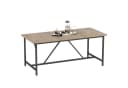 HOMCOM Esstisch Holzoptik Schwarz 180 cm Bild 1