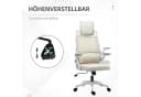 Vinsetto Bürostuhl Ergonomisch mit Kopfstütze & Wippfunktion Beige Bild 4