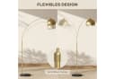 HOMCOM Stehlampe Bogenlampe höhenverstellbar gold Bild 5