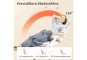Vinsetto Bürostuhl mit Massagefunktion und Wärmefunktion, höhenverstellbar, weiß Bild 5
