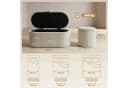 HOMCOM Sitzbank Beige Cord mit Stauraum und Polsterung Bild 3