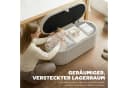 HOMCOM Sitzbank Beige Cord mit Stauraum und Polsterung Bild 4
