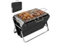 Outsunny Holzkohlegrill Klappbar mit Griff und Heberost Bild 1