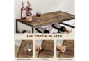 HOMCOM Weinregal 30 Flaschen Metall Rustikal-Braun Bild 5