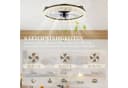 HOMCOM Deckenventilator mit LED-Beleuchtung 50cm Schwarz Bild 5