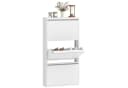 HOMCOM Schuhschrank Klappsystem Weiß Metall Bild 1