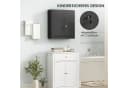 Kleankin Medizinschrank abschließbar Schwarz 6 Regale Bild 4