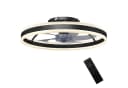 HOMCOM Deckenventilator mit Licht Schwarz 50 cm Durchmesser 6 Geschwindigkeiten Bild 1