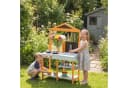 AIYAPLAY Outdoor-Spielküche Matschküche Tannenholz Hellblau mit Herd Bild 2