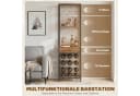 HOMCOM Weinregal mit Schublade & Glashalter Bild 4