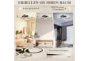HOMCOM Deckenventilator mit LED-Beleuchtung, 4-Ring-Design, Schwarz Bild 4