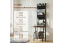 HOMCOM CD-Regal mit 3 Stofftaschen und Tischplatte, Industrial Design Bild 4