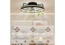 HOMCOM Deckenventilator mit Licht, 48 cm, Dimmbar, 6 Geschw., Fernbedienung Bild 5