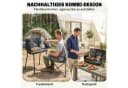 Outsunny Gasgrill 2-in-1 Schwarz 7 kW klappbar Campinggrill Tischgrill Bild 5