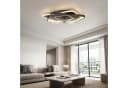 HOMCOM Deckenventilator mit Licht Schwarz Transparent 53cm Dimmbar Fernbedienung Bild 2
