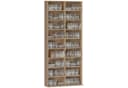 HOMCOM CD-Regal Naturholz 18 Fächer Kippschutz Bild 1