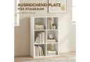 HOMCOM Bücherregal Weiß mit Kippschutz und 6 Würfeln Bild 4