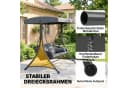 Outsunny Hollywoodschaukel 2-Sitzer mit Sonnendach grau Bild 5