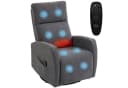 HOMCOM Massagesessel mit Wärme und Vibration Dunkelgrau Chenille Bild 1