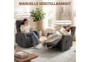 HOMCOM Massagesessel mit Wärme und Vibration Dunkelgrau Chenille Bild 5