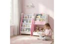 AIYAPLAY Kinderregal Set 3-tlg. Rosa Weiß mit Nachttisch Bild 1
