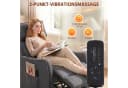 HOMCOM Massagesessel Fernsehsessel Grau mit Massagefunktion und Liegefunktion Bild 4