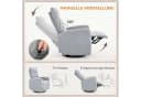 HOMCOM Relaxsessel Hellgrau mit Liege- und Drehfunktion Bild 4