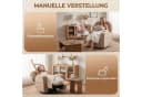 HOMCOM Relaxsessel mit Liege- und Drehfunktion, Samt-Optik Braun Bild 4