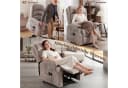 HOMCOM Relaxsessel Hellgrau Elektrische Aufstehhilfe Massage Bild 4