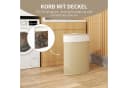 HOMCOM Wäschekorb Bambus mit Deckel und abnehmbarem Beutel Bild 5