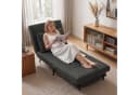 HOMCOM 3-in-1 Schlafsofa Schlafsessel Dunkelgrau mit Bettfunktion Bild 2
