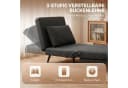 HOMCOM 3-in-1 Schlafsofa Schlafsessel Dunkelgrau mit Bettfunktion Bild 5
