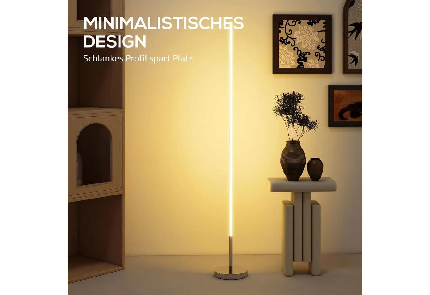 HOMCOM Dimmbare LED Stehlampe mit Fernbedienung und Fußschalter - Bild 5