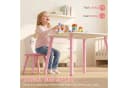 AIYAPLAY Kindersitzgruppe Rosa/Weiß mit 2 Stühlen Bild 5
