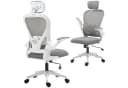 HOMCOM Bürostuhl Ergonomisch mit Netzbespannung Grau Bild 1