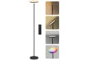 HOMCOM Stehlampe RGB dimmbar Schwarz LED Bild 1