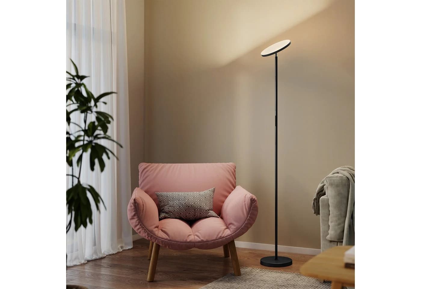 HOMCOM Stehlampe RGB dimmbar Schwarz LED - Bild 2
