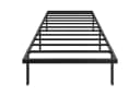 HOMCOM Metallbett Schwarz mit Lattenrost und Stauraum Bild 1