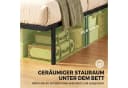 HOMCOM Metallbett Schwarz mit Lattenrost und Stauraum Bild 5