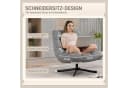 HOMCOM Relaxsessel Grau Chenille 360° drehbar Bild 4