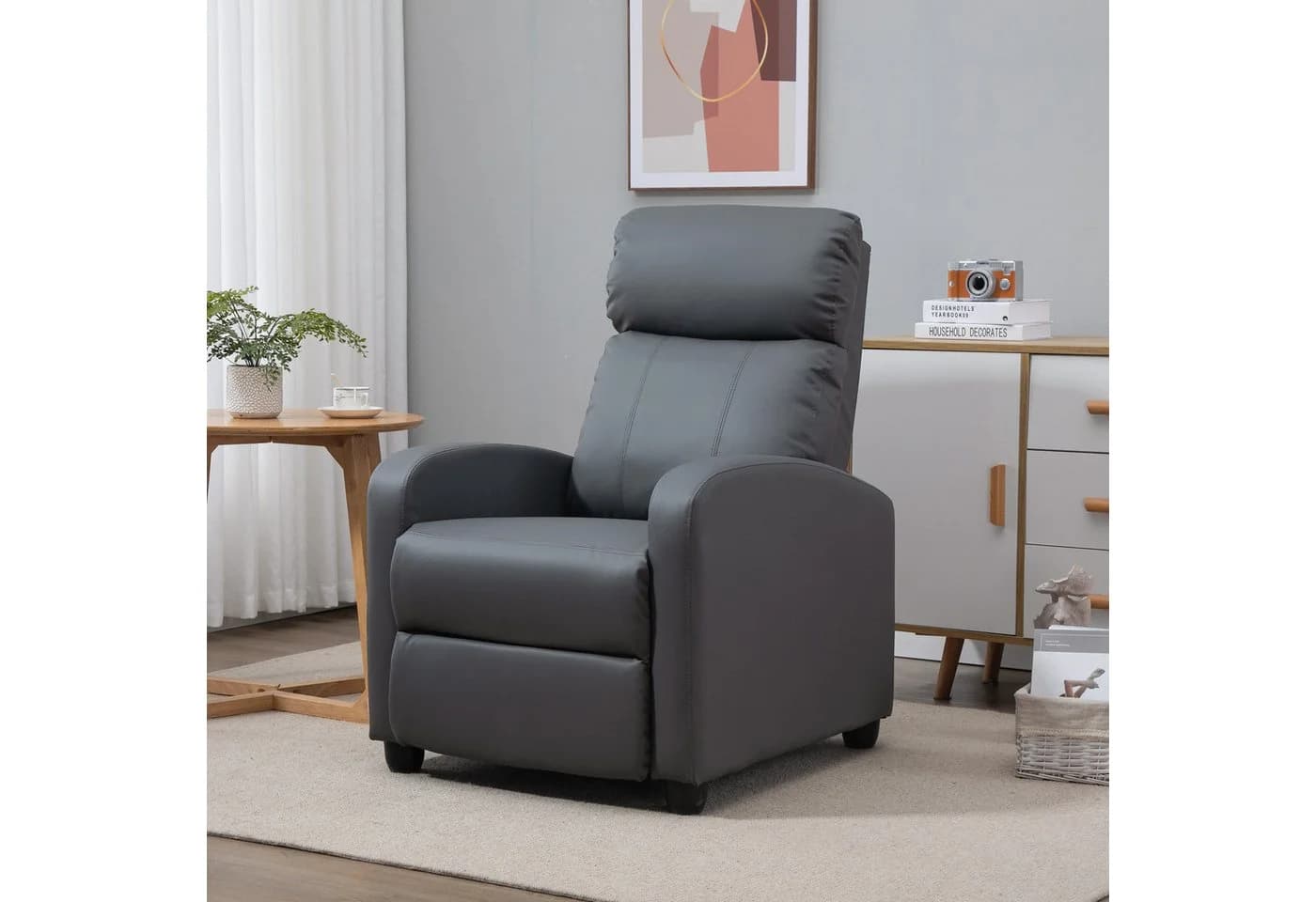 HOMCOM Massagesessel Grau mit Massagefunktion und Fernbedienung - Bild 2