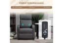 HOMCOM Massagesessel Grau mit Massagefunktion und Fernbedienung Bild 4